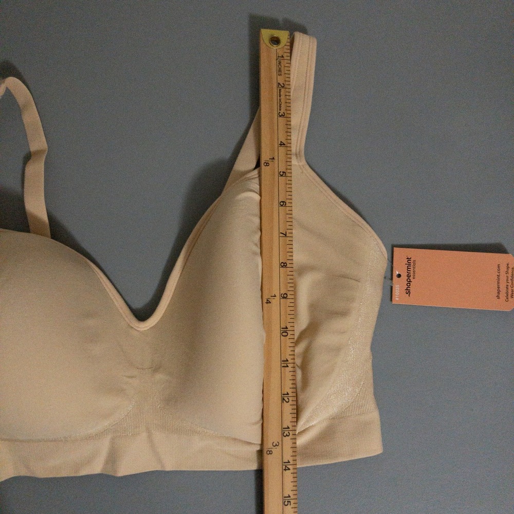 Shapermint Essentials Sweetheart Wireless Contour Bra Size 2Xl Beige New - Picture 9 of 9